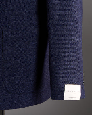Jack Victor Navy Hopsack Comfortwear Hampton Fit Blazer Navy 8 6531