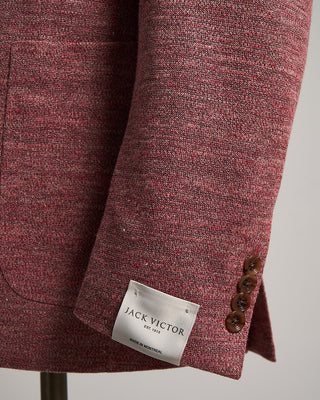 Jack Victor Slub Knit Hampton Jersey Soft Jacket Berry 4 1628