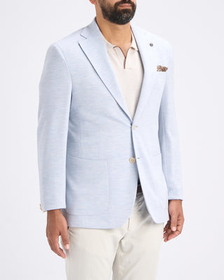 Jack Victor Loro Piana Capolavoro Knit Jersey Soft Jacket Light Blue 10 10879
