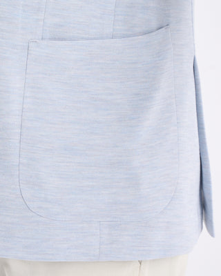 Jack Victor Loro Piana Capolavoro Knit Jersey Soft Jacket Light Blue 6 10877