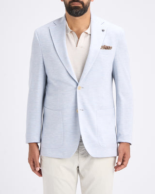 Jack Victor Loro Piana Capolavoro Knit Jersey Soft Jacket Light Blue 9 10881