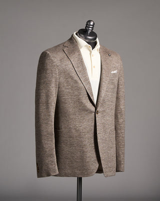 Jack Victor Loro Piana Summertime Knit Jersey Soft Jacket Brown 3 9091