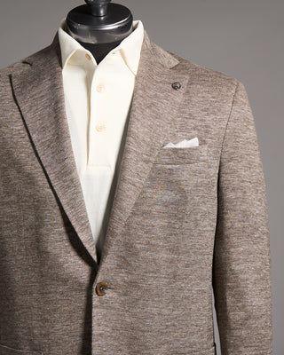 Jack Victor Loro Piana Summertime Knit Jersey Soft Jacket Brown 5 9098