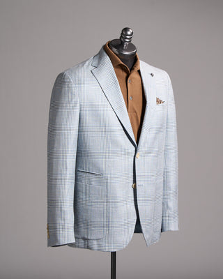 Jack Victor Wool Silk Linen summertime Sport Jacket Light Blue 2 9971