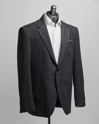 Coppley Charcoal Stretch Check Sport Jacket Charcoal  6