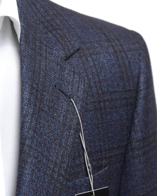 Coppley Navy  Brown Boucle Check Sport Jacket Blue  2