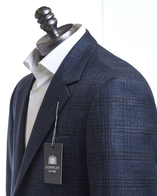 Coppley Navy  Brown Boucle Check Sport Jacket Blue  7