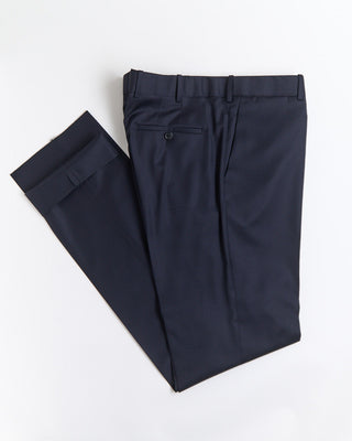 Coppley Tone On Tone Jacquard Check Super 110s Stretch Gibson Regular Fit Suit Midnight 