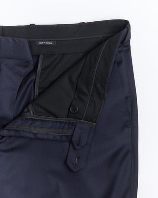 Coppley Tone On Tone Jacquard Check Super 110s Stretch Gibson Regular Fit Suit Midnight 2672 5