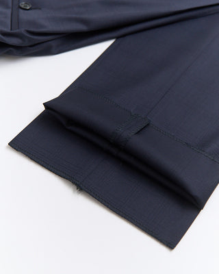 Coppley Tone On Tone Jacquard Check Super 110s Stretch Gibson Regular Fit Suit Midnight  1
