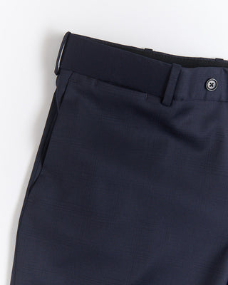 Coppley Tone On Tone Jacquard Check Super 110s Stretch Gibson Regular Fit Suit Midnight  2