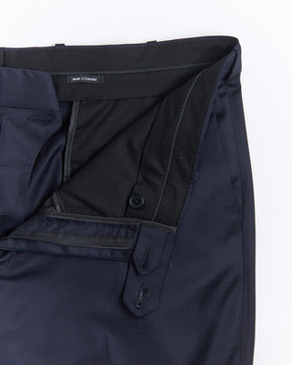 Coppley Tone On Tone Jacquard Check Super 110s Stretch Gibson Regular Fit Suit Midnight  5