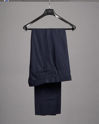 Coppley Super 130s Wool Solid Navy Melange Suit Navy 2659