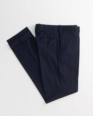 Coppley Cade Super 100S Navy Wool Pants Navy 