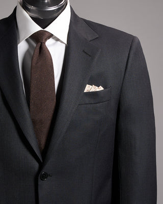 Coppley Nailhead Two Tone Suit Charcoal 21 10046