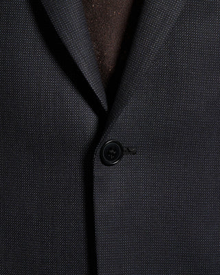 Coppley Nailhead Two Tone Suit Charcoal 22 10047