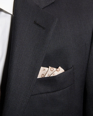 Coppley Nailhead Two Tone Suit Charcoal 23 10048