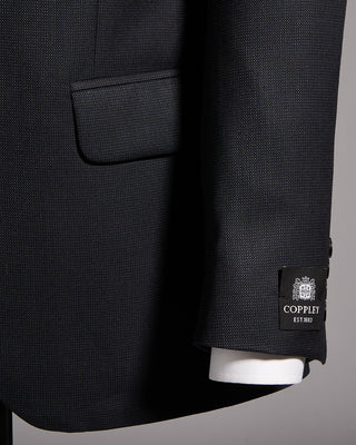 Coppley Nailhead Two Tone Suit Charcoal 24 10049