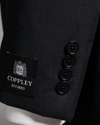 Coppley Nailhead Two Tone Suit Charcoal 25 10050