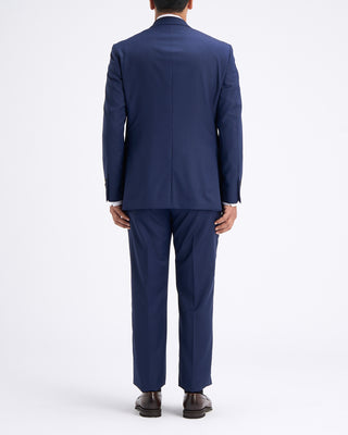 Coppley Angelico Platinum140stonal Herringbone Suit Cobalt Blue 14 11271