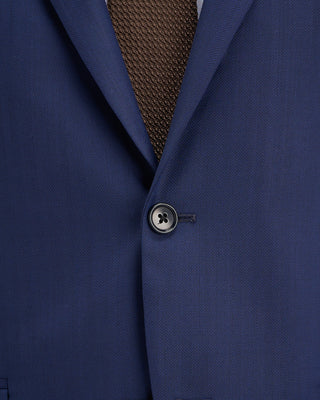Coppley Angelico Platinum140stonal Herringbone Suit Cobalt Blue 19 11278