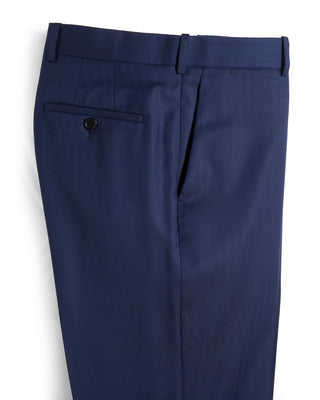 Coppley Angelico Platinum140stonal Herringbone Suit Cobalt Blue 3 8741