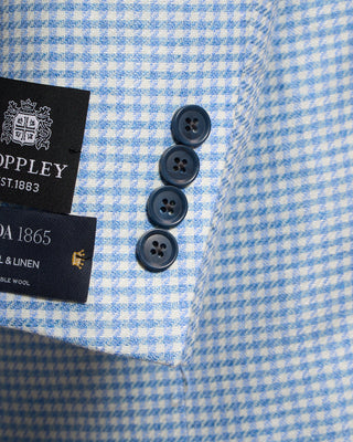 Reda Wool & Linen Check Sports Jacket