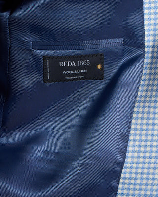 Reda Wool & Linen Check Sports Jacket