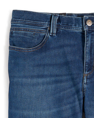 Alberto Mid Blue Washed Denim Jean 2661
