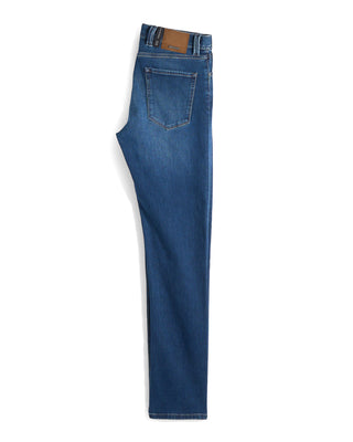 Alberto Mid Blue Washed Denim Jean 2664