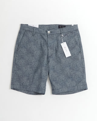AG Jeans 'Tupelo' Blue printed Cotton Stretch Shorts 