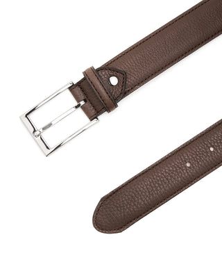 Berwick Chocolate Deerskin Leather Belt 1 11428