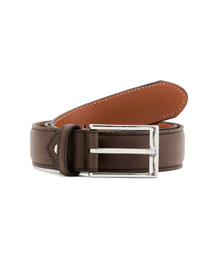 Berwick Chocolate Deerskin Leather Belt 5 11430