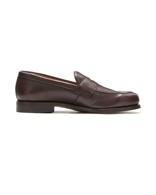 Berwick Chocolate Deerskin Leather Loafer 12 11435