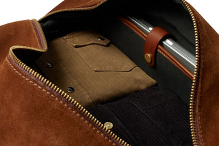Bennett Winch The Suede Weekender Brown 5