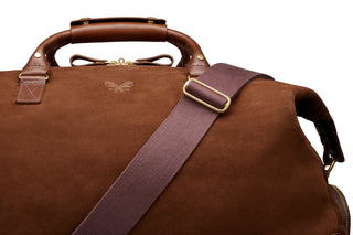Bennett Winch The Suede Weekender Brown 10