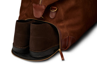 Bennett Winch The Suede Weekender Brown 6