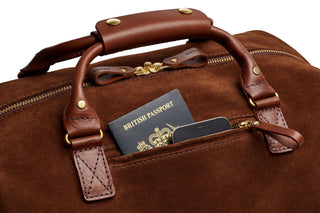 Bennett Winch The Suede Weekender Brown 8