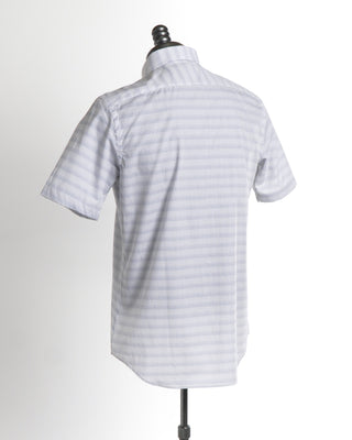 Striped Dots Cotton Short Sleeve Shirt
