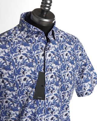 Blazer For Men by Royal Shirt Vintage Leafs Short Sleeve Cotton Shirt