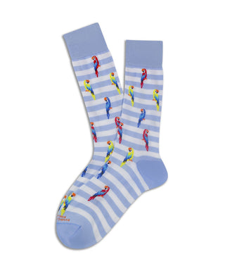 Marcoliani Pima Cotton Parrot Socks White/Blue 1