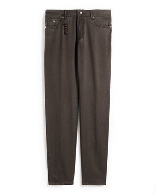 Pescarolo Nerano Stretch Wool 5 Pocket Pants Grey/Brown 5 9295