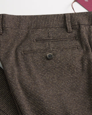 Echizenya Knit Puppytooth Stretch Pant / Brown  2