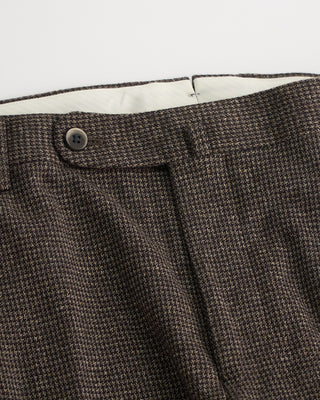 Echizenya Knit Puppytooth Stretch Pant / Brown  5