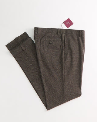 Echizenya Knit Puppytooth Stretch Pant / Brown 