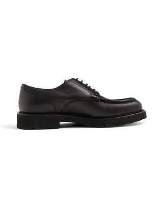 Suede And Leather Lug-Sole Loafer
