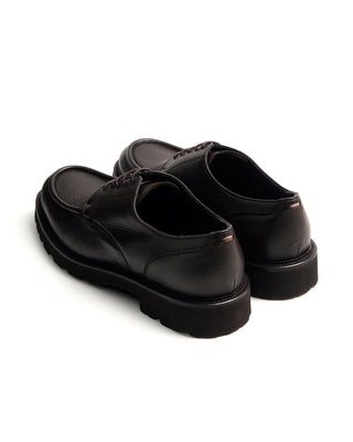 Suede And Leather Lug-Sole Loafer