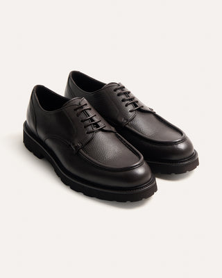 Canali Suede And Leather Lug Sole Loafer 5411
