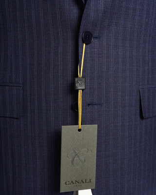 Double Pinstripe Wool Stretch Suit