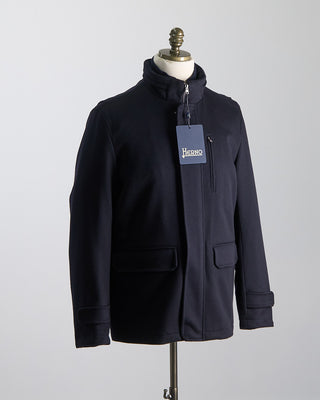 Herno Wool/Cashmere Field Jacket Navy 1230